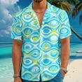 thumbnail image 6 of Ankishi Mens Hawaiian Shirt Button Down Lapel Short Sleeve Beach Shirts Regular Fit Summer Basic Tops for Streetwear, 6 of 8