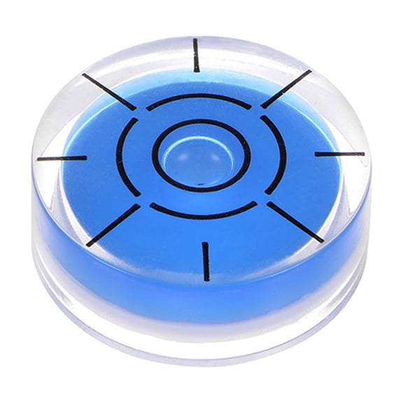 Uxcell Round Bubble Level 32x12mm Mini Circular Precision Spirit Levels for Camera Tripod Workshop Turntable, Blue