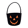 thumbnail image 2 of Halloween Basket Ghost Face Storage Basket with Spider and Bat Prints, Durable Polyester Candy Tote, Ideal for Holiday Decor and Everyday Use by OVFUIZ, 2 of 6