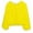 Yellow, variant on Womens Yk2 Pullover Sweaters Long Sleeve Fall Winter Clothes Warm Shaggy Faux Fur Fringe Plus Size Cropped Tops Outwear Black XL