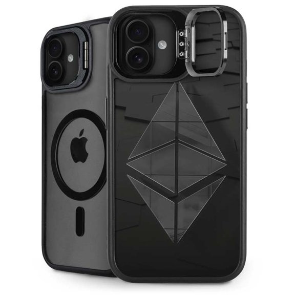 Skinit Ethereum Textured Logo iPhone 16 Plus Kickstand Case