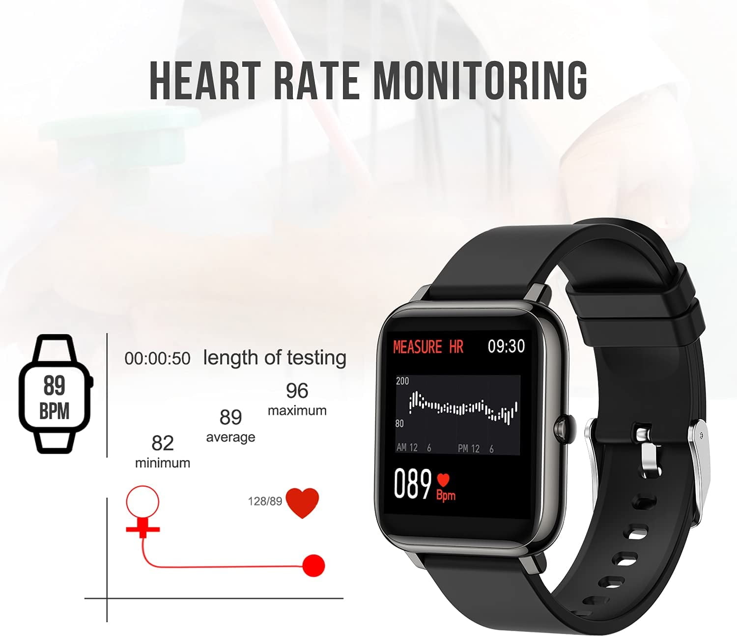 Smart Watch for Men Women Compatible with iPhone Samsung Android