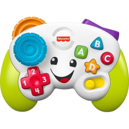 Fisher-Price Laugh & Learn Game & Learn Controller Musical Baby Toy with Lights Green