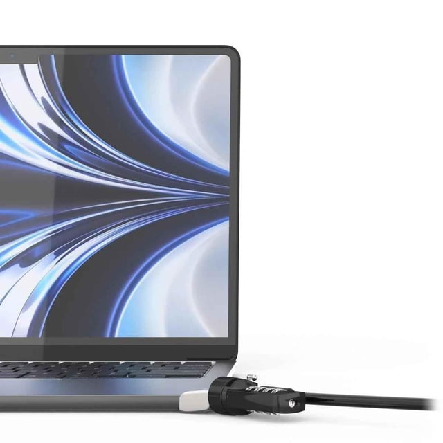 Adaptador Ledge Lock para MacBook Air 13 con cerradura de combinación, plateado