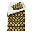 thumbnail image 2 of Black Sunflower Duvet Cover and Pillowcase Set for Single Bedding, Bedroom Accessories for Kids Teens, 2 of 5