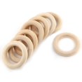 thumbnail image 1 of DIY Craft Ring 20Pcs Jewelry Making Wooden Rong, Wooden Ring, Easy To Clean For Wedding Decor Home Decoration, 1 of 8