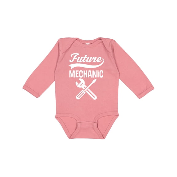 Inktastic Future Mechanic Tools Childs Job Boys Long Sleeve Baby Bodysuit