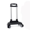 thumbnail image 2 of Portable 4/5 Wheel Trolley Rack Aluminum Alloy Foldable Pullling Rod Carrier for Student Backpack Pet Bag Load Bearing 15kg ShopWise Round, 2 of 8