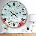 thumbnail image 2 of DesignArt Country Flower snowflakes II Large Wall Clock, 2 of 2