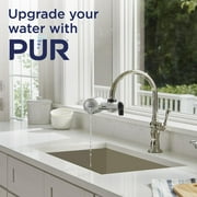 PUR PLUS Faucet Mount Water Filtration System, Horizontal, Matte Silver, PFM300V
