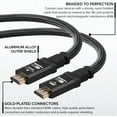 thumbnail image 4 of RitzGear 30 ft. 4K HDMI Cable, High Speed 18 Gbps HDMI to HDMI Cable, 1 Pack, 4 of 7