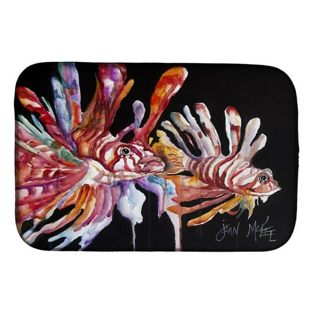 Carolines Treasures JMK1114DDM Lionfish Dish Drying Mat