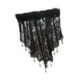 thumbnail image 3 of deevoka Beaded Window Valance Decor Swag Curtain Valance for Country Basement Window Black, 3 of 9