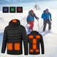 thumbnail image 4 of 9 áreas calefactadas Chaquetas de senderismo con calefacción Carga USB a prueba de viento Lavable para el invierno, 4 of 9