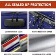 thumbnail image 7 of ROLOWAY Fireproof Document Bag (14.5 x 11.5 inch), 6400℉ Fireproof Money Bag with Zipper for Cash, Fire Safe Smell Proof Money Pouch with Lock (Blue), 7 of 7