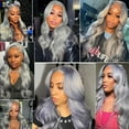 thumbnail image 2 of Hair Bundles WuvusNM Grey Body Wave Brazilian Remy 300 g, 2 of 6