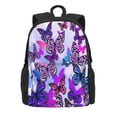 thumbnail image 2 of Zufioo Flying Butterflies Pattern Adult Backpack,Wear-resistant and Breathable Multi-pocket Backpack, Suitable for Travel, Business and Outdoor Activities, 2 of 9