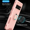 thumbnail image 2 of Nalacover For Google Pixel 7 Slim Case,Luxury Hybrid Hard PC and TPU Rugged Bumper 3-In-1 Rotatable Magnetic Ring Kickstand Four Corner Guard Shockproof Anti-Scratch Back Phone Cover.Rosegold, 2 of 8