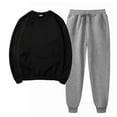 thumbnail image 2 of Admvng 2 Piece Sets for Women Plus Size Solid Sweatshirt Casual Sports Baggy Fall Fashion Sweatpants with Pockets Outfits Sweatsuit S-3XL, 2 of 5