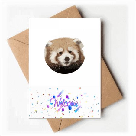 Brown Jungle Civet Cats Lovely Little Welcome Back Greeting Cards Envelopes Blank