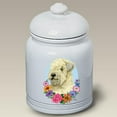 thumbnail image 1 of Soft Coated Wheaton Terrier - Best of Breed Ceramic Doggie Treat Jar, 1 of 1