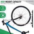 thumbnail image 4 of Superior Essentials Vertical Bike Rack - Easy to Hang and Detach, 180-Degree Swivel Swing, Foldable Bike Wall Mount - Maximize Your Garage Space with Our Top-Notch Bike Hangers for Garage (Black), 4 of 7