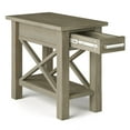 thumbnail image 3 of Simpli Home Kitchener Solid Wood Narrow Side Table in Gray, 3 of 3