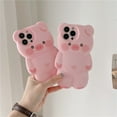 thumbnail image 2 of Cartoon pink piggy phone case anti-drop phone case for iphone 15 14 13 12 11, iphone 15/ 14/ 13/ 12/ 11 pro pink phone case, iphone 15/ 14/ 13/ 12/ 11 pro max full protection phone case, 2 of 8