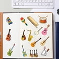 thumbnail image 6 of 50 Pcs Musical Instrument Stickers for Water Bottles Laptop Phone Computer Guitar Skateboard Music Lovers Waterproof Aesthetic Decals for Kids Teens Adults, 6 of 7