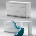 thumbnail image 3 of Mobital Savvy 3 Drawer Extension Dresser in High Gloss Gray, 3 of 4