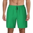 thumbnail image 2 of Picia Forestgreen pattern Mens Swim Trunks with Compression Liner Stretch Beach Shorts Quick Dry with Zipper Pockets No-Chafing Board Shorts-Large, 2 of 9