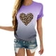 thumbnail image 1 of Camisetas con degradado de cuello redondo para mujer Blusas cómodas sueltas a la moda Tops de San Valentín Fridja  gope1337, 1 of 7