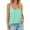 Green, variant on Women Solid Color Cami Deep V Neck Spaghetti Strap Tank Top