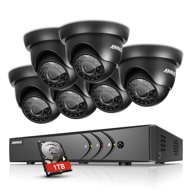 ANNKE 8CH 1080N CCTV DVR Wired Outdoor Security Camera System with 1TB