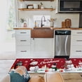 thumbnail image 3 of Kitchen Rugs and Mats Set of 1 Merry Christmas Snowman Snowflake Xmas Kitchen Sink Mat,Non-Slip Area Runner Rug,Washable Floor Mat for Home Dining Room Office 20"x47", 3 of 6
