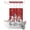 White Red, variant on No Hook Shower Curtain, Christmas Snowman Shower Curtains for Bathroom with See Through Top Window, Winter Xmas Snowflakes Cardinal Red Waterproof & Washable Bath Curtain Stand Up Stall 36"x72"