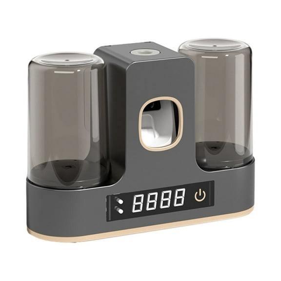 Toothbrush Holders for Bathrooms,Automatic Toothpaste Dispenser and Holder with Smart Drying and Cleaning,Electric Toothbrush Holder Wall Mounted with 4 Toothbrush Slots 2 Cups for Washroom,Bathroom