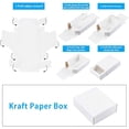 thumbnail image 3 of 20 Pack Kraft Paper Drawer Box 5x4.5x1.7" Festival Gift Wrapping Boxes Soap Jewelry Candy Weeding Party Favors Gift Packaging Boxes White DIY, 3 of 7