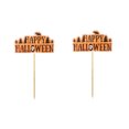 thumbnail image 4 of 12pcs Feliz Halloween Palabras Cake Toppers Selecciones divertidas Papel Magdalena Decoración Suministros para el Festival de Halloween, 4 of 5