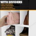 thumbnail image 7 of SpaceAid 2 Pack Hanging Closet Organizer and Storage with Dividers, White, 7 of 7