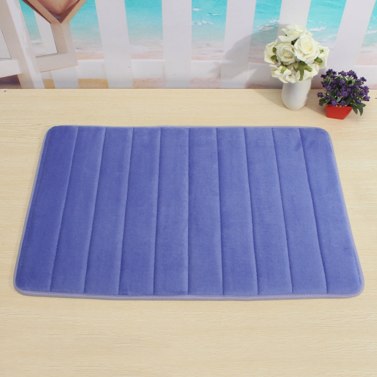 Non-slip Absorbent Memory Foam Carpet Bath Bathroom Bedroom Floor Shower Mat A+