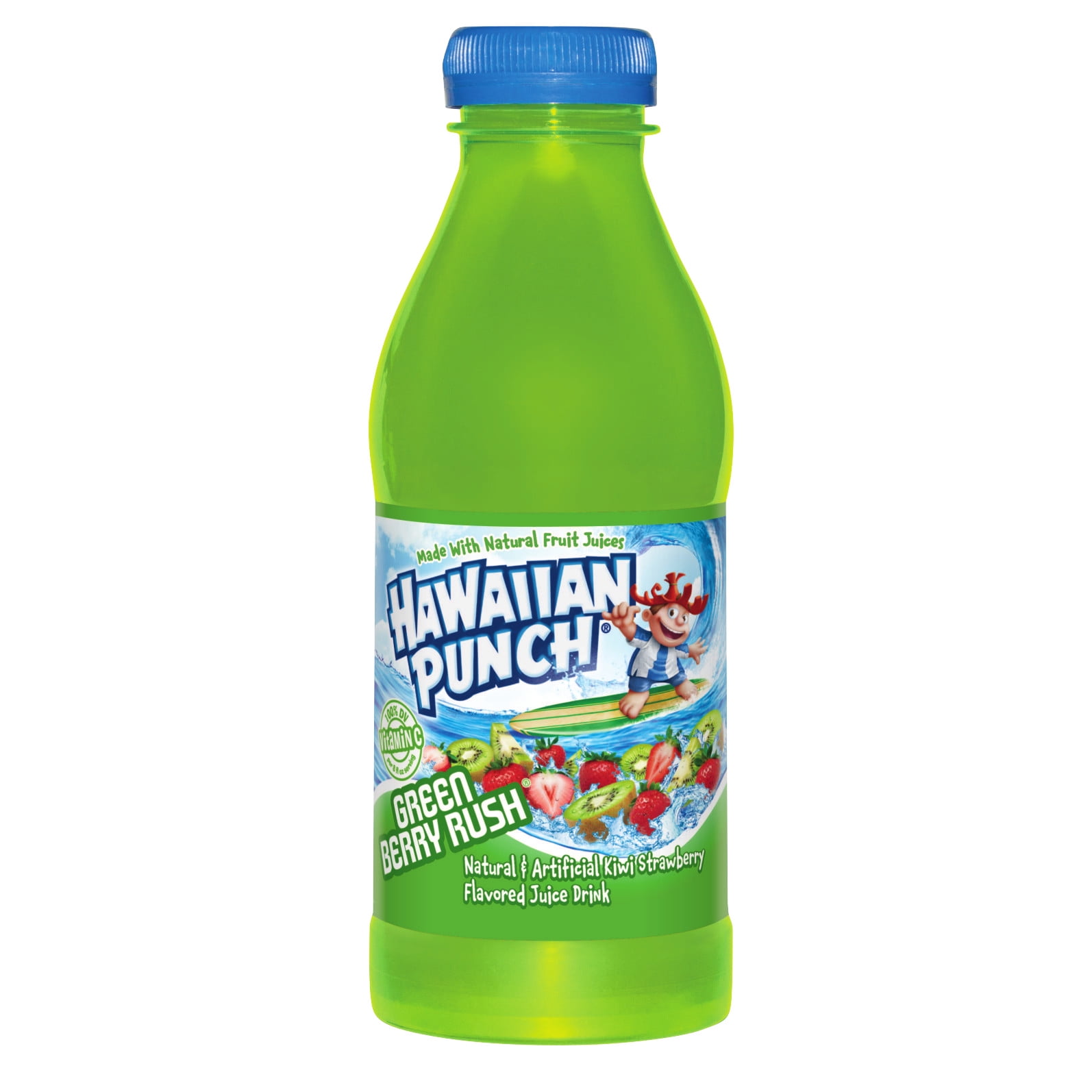 Hawaiian Punch Green Berry Rush Juice Drink, 16 Fl. Oz.