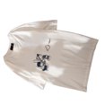 thumbnail image 2 of Camisa De Cuello Redondo Carta Vintage Impresa Dibujos Animados Unisex Camisa De Manga Corta Suelta Y Ajustada Para Pareja Blanco L, 2 of 8