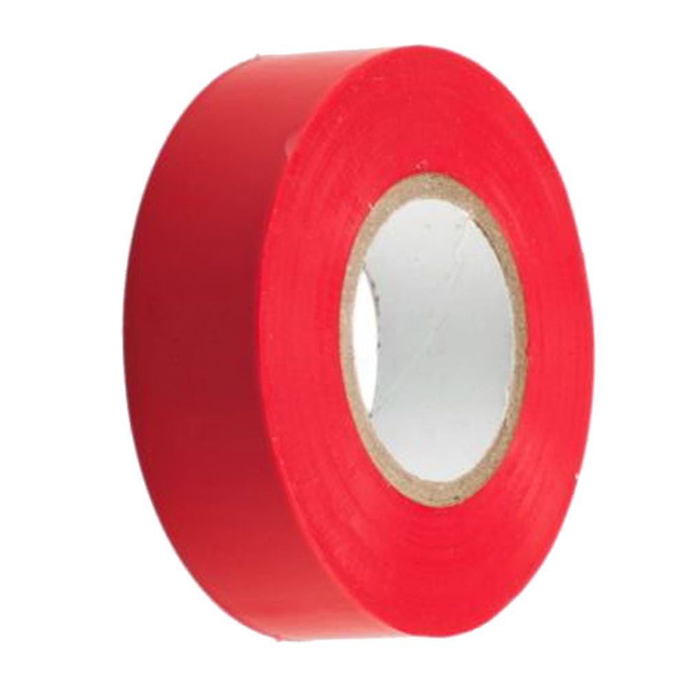 2x 20m Rolls of High Quality PVC Electricians Electrical Insulation Tape RED 