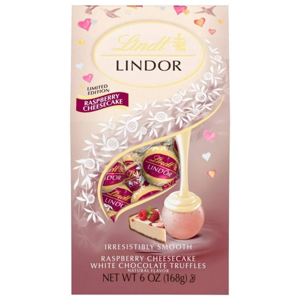 Lindor Valentine's Limited Edition Raspberry Cheesecake White Chocolate