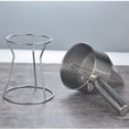 thumbnail image 4 of fashionhome Piston Funnel Pancake Batter Dispenser Stainless Steel Confectionery Funnels with Stand Bakery Use Cake Decorating Tool, 4 of 8