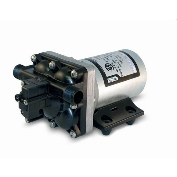 SHURflo Fresh Water Pump 4008-171-E65 Self-Priming; 3 Gallon Per Minute; Shuts Off At 55 PSI; 115 Volt AC; Thermal Overload Protection; Without Strainer