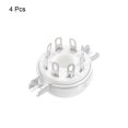 thumbnail image 3 of Uxcell 8pin Tube Socket Ceramics, Vacuum Tube Protect Tube Pin Socket Tinning Plated, for KT66 4Pack, 3 of 5