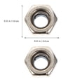 thumbnail image 3 of Tornillo de tuerca de tornillo de tornillo hexadecimal de acero de acero de 100 piezas, 3 of 6
