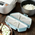 thumbnail image 6 of 6 in 1 Onigiri Mold, 6 in One Onigiri Mold, Triangle Rice Ball Mold, Quick to Make and Easy to Store, Easy to Carry and Clean Can Be Used as a Rice Container For Seaweed Rice Balls Sushi Musubi, 6 of 9